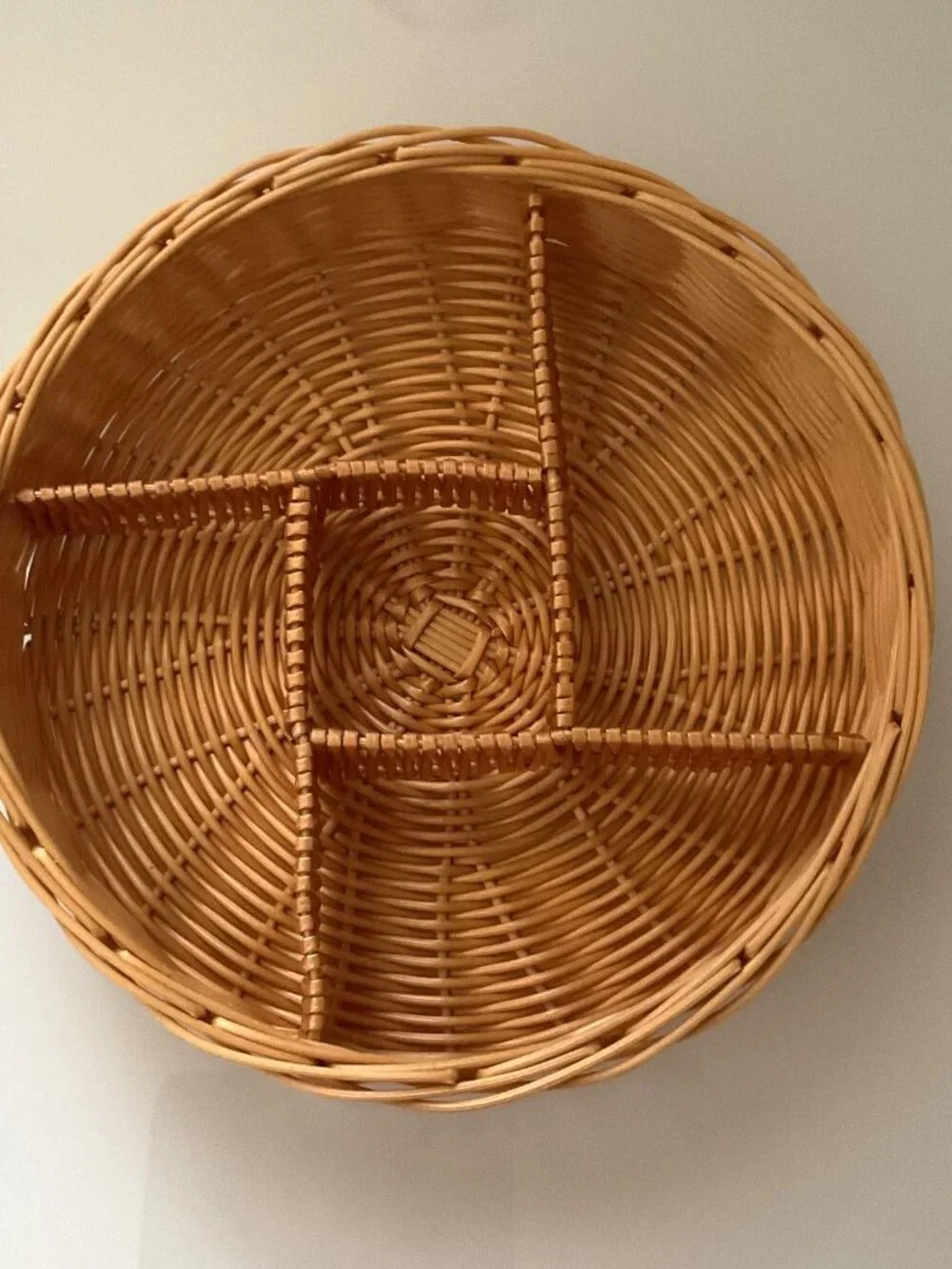 BOHO SERVING STORAGE DIVIDER ORGANIZER WOVEN HOME DÉCOR LIKE NEW